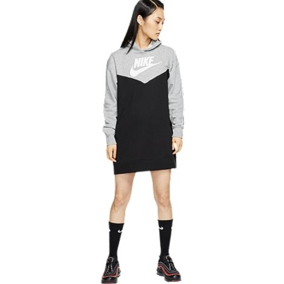 Nike Hooded Sweatshirt Dress Sz. Medium - Picture 6 of 8